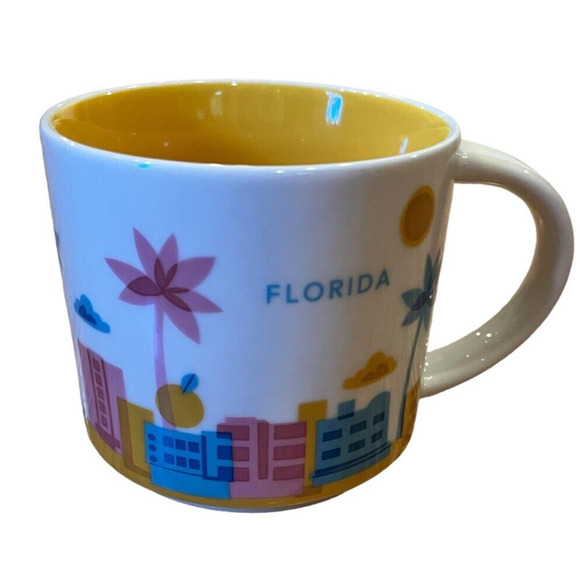 Starbucks Florida YOU ARE HERE Collection 2015 Series 14 oz. COFFEE MUG Cup - Picture 1 of 6